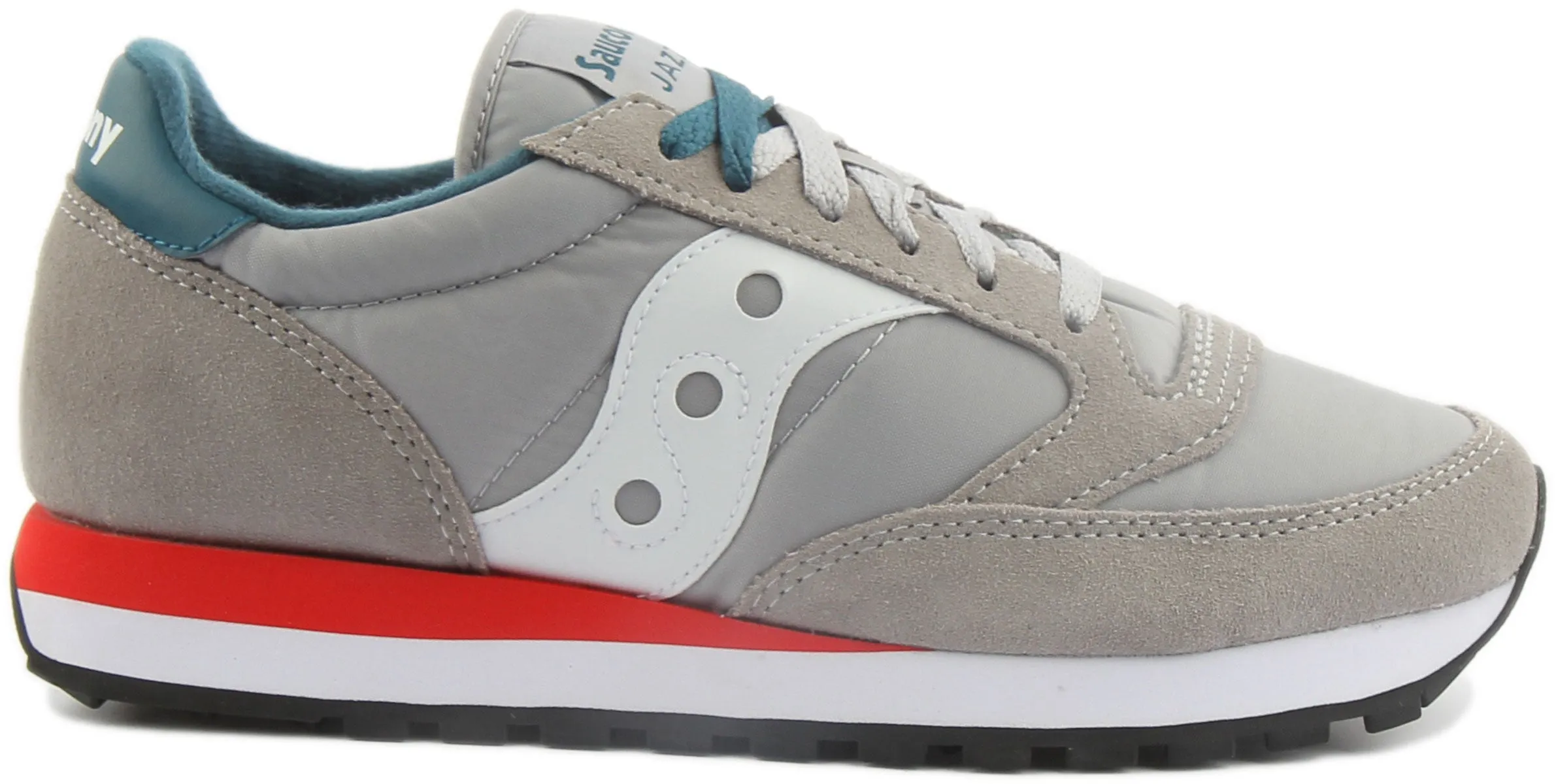 Saucony Jazz Original Zapatillas de ante de nailon con cordones para hombre en gris