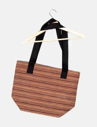 SKUNKFUNK  SKFK BOLSO MARRóN RAYAS