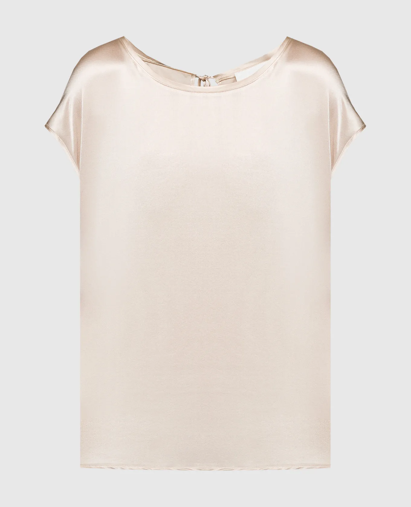 Solotre Beige silk blouse