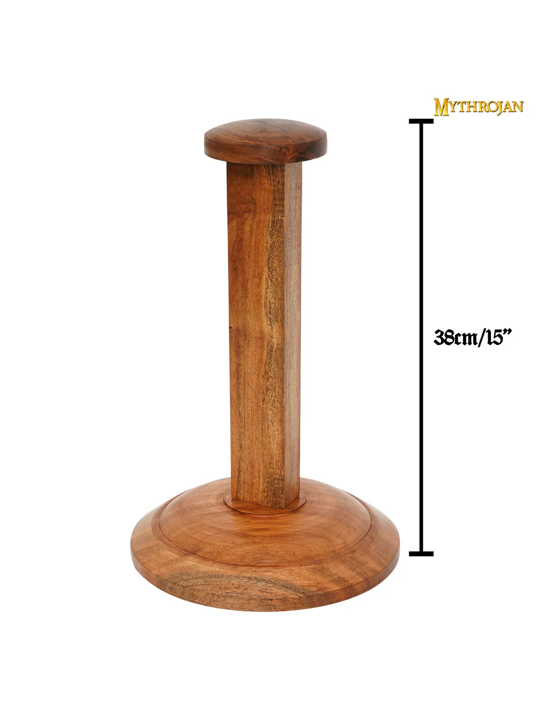 Soporte para exhibición de cascos en madera (38 cm.)