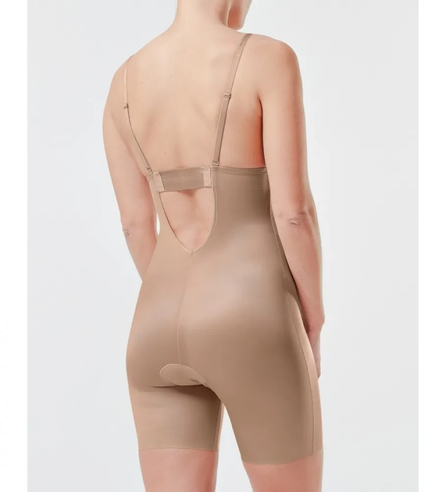 SPANX FAJA CON ESCOTE EN U Y PIERNA CORTA 10157R CHAMPAGNE BEIGE