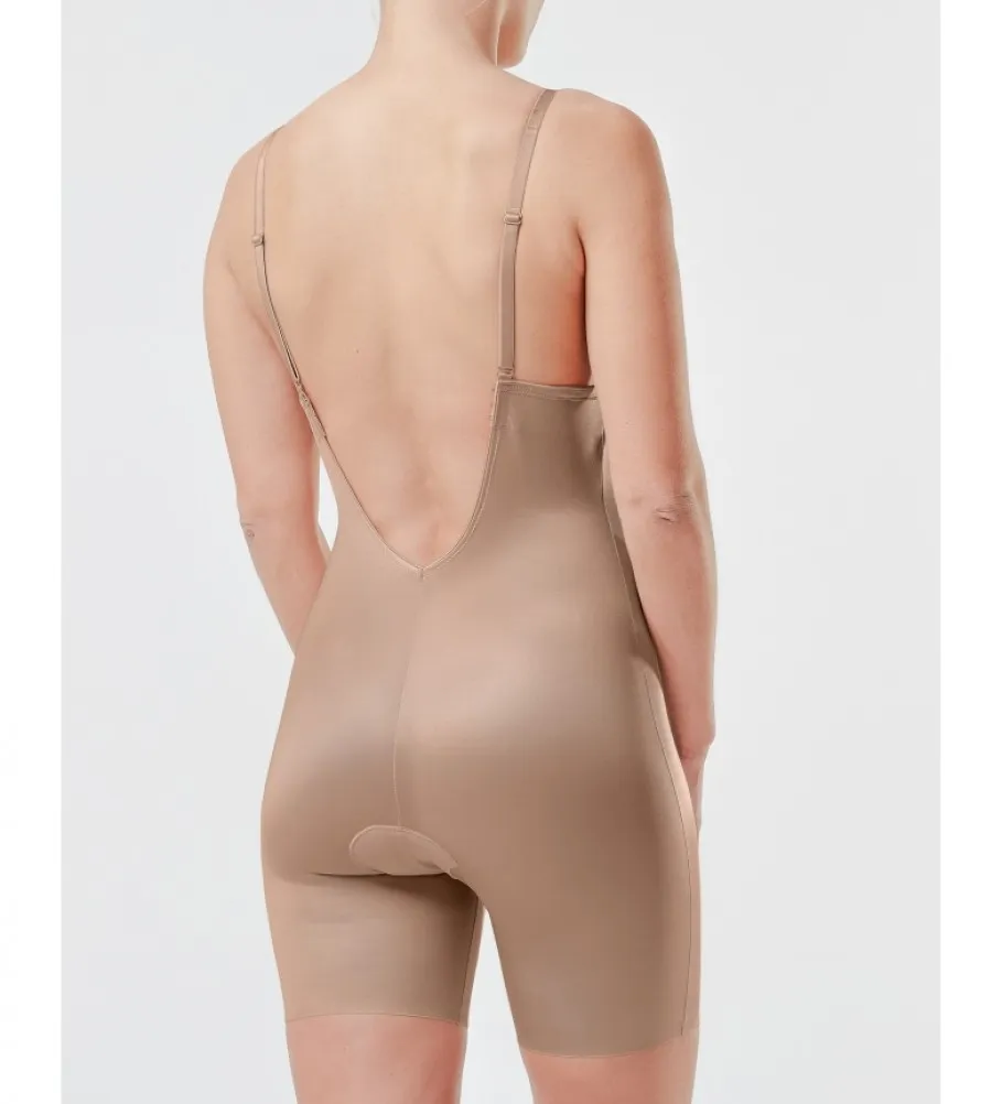 SPANX FAJA CON ESCOTE EN U Y PIERNA CORTA 10157R CHAMPAGNE BEIGE
