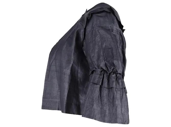 Stella Mc Cartney Chaqueta corta Stella McCartney en seda gris 