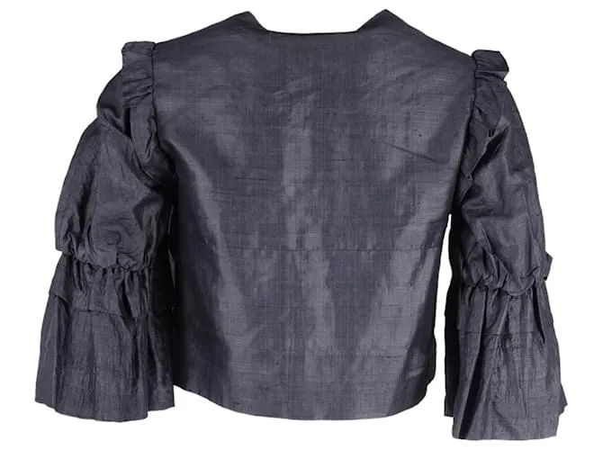 Stella Mc Cartney Chaqueta corta Stella McCartney en seda gris 