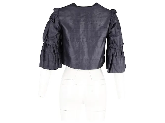 Stella Mc Cartney Chaqueta corta Stella McCartney en seda gris 