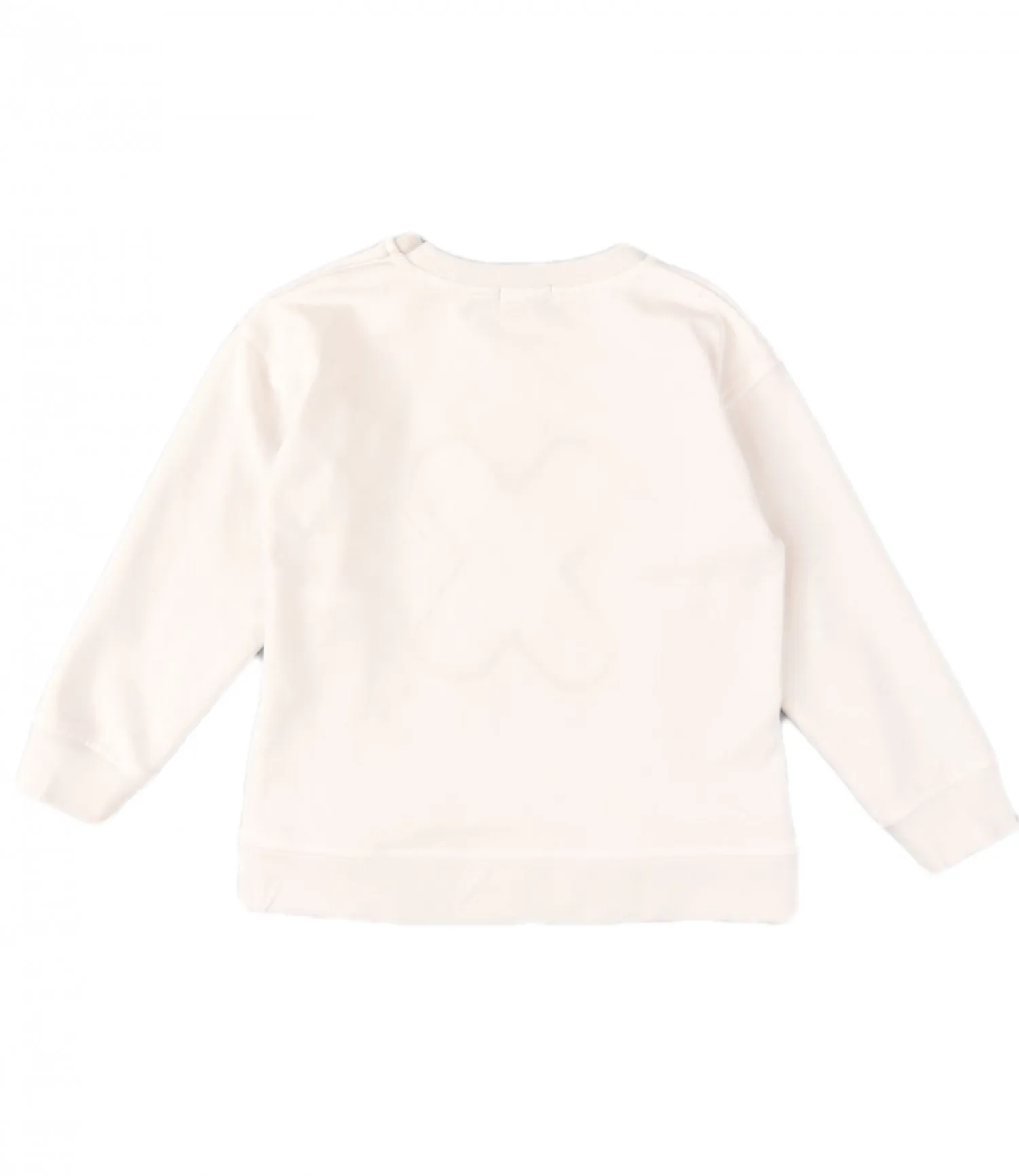 Sudadera blanca y amarilla Colección Cruces