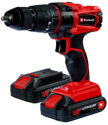 TALADRO IMPACTO 18V LII CON 2 BATERIAS + CARGADOR + MALETíN EINHELL TCCD 182