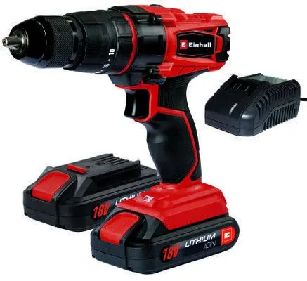 TALADRO IMPACTO 18V LII CON 2 BATERIAS + CARGADOR + MALETíN EINHELL TCCD 182