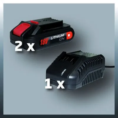 TALADRO IMPACTO 18V LII CON 2 BATERIAS + CARGADOR + MALETíN EINHELL TCCD 182