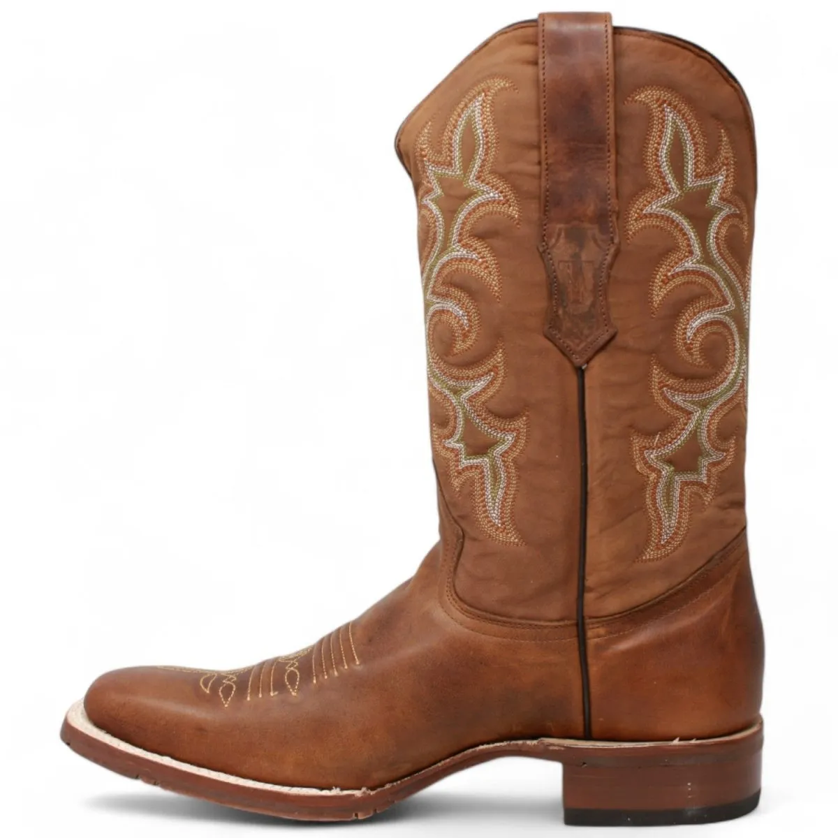 Tanner Mark Men's Square Toe Leather Boots Alamo Honey TM207045