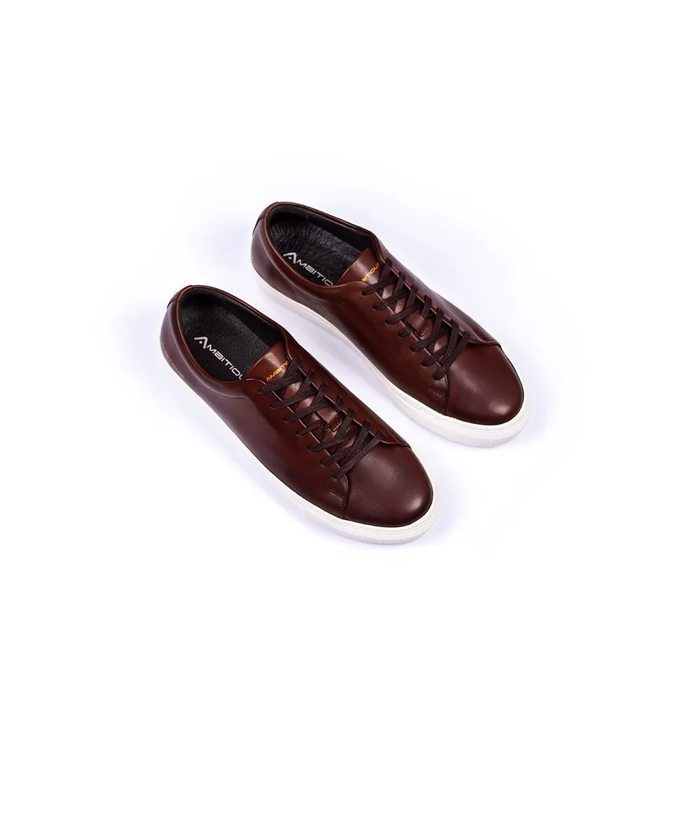 TENIS CASUALES 100% CUERO GENUINO CA10184AM