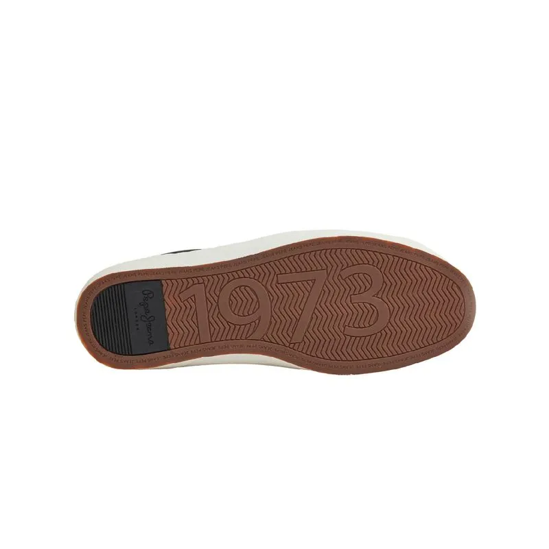 TENIS PEPE JEANS HOMBRE YOGI ORIGINAL 23 NEGRO  BLANCO