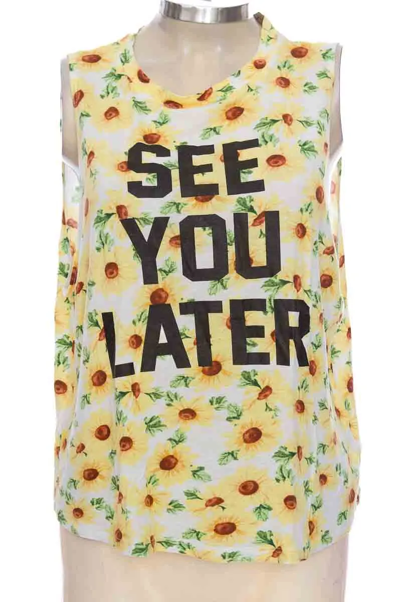 TOP / CAMISETA COLOR BLANCO  FOREVER 21