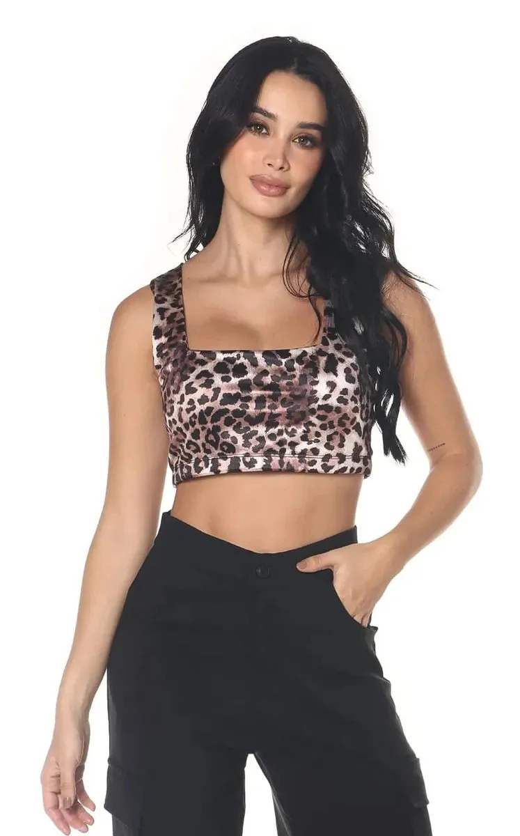TOP ANIMAL PRINT ESCOTE CUADRADO  NAVISSI