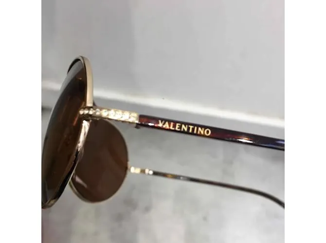 VALENTINO GARAVANI Gafas de sol T.  el plastico Dorado 
