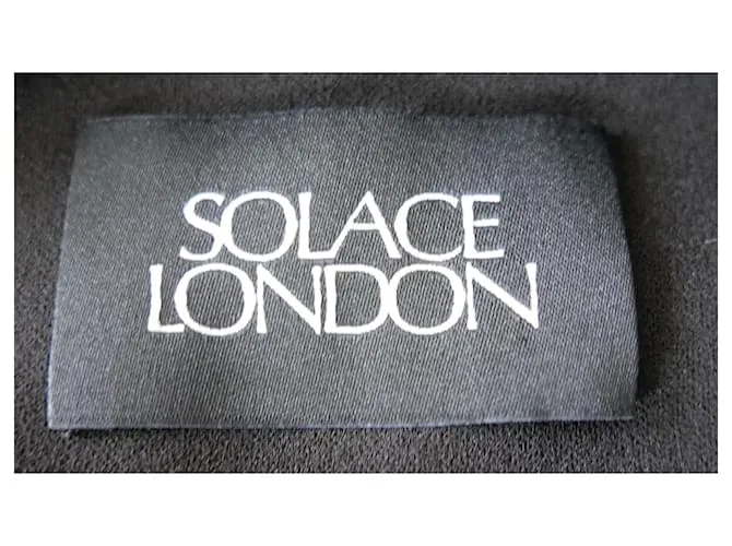Vestido corto asimétrico con lentejuelas Zuri de Solace London Negro 