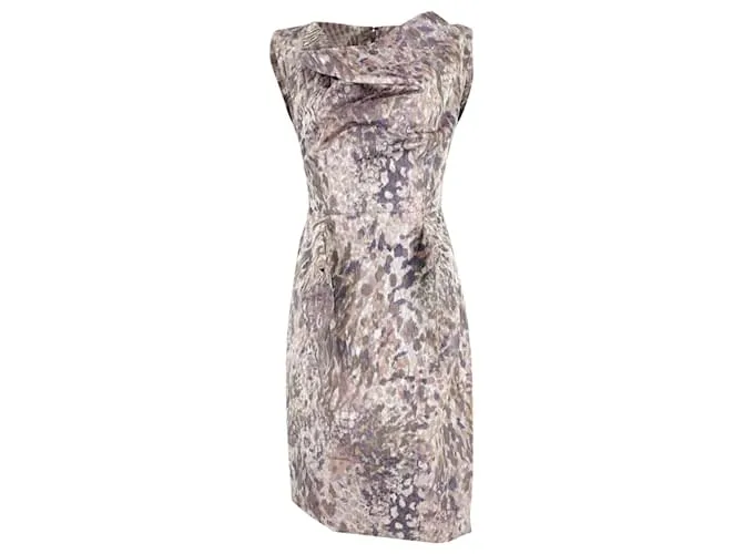 Vestido midi con dobladillo asimétrico estampado de Vivienne Westwood en poliéster multicolor 