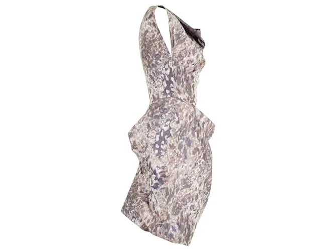 Vestido midi con dobladillo asimétrico estampado de Vivienne Westwood en poliéster multicolor 