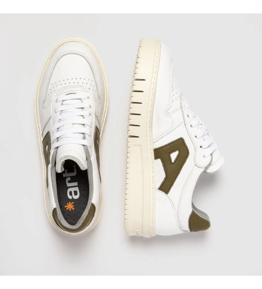 Zapatillas de Piel 1777 Belleville blanco
