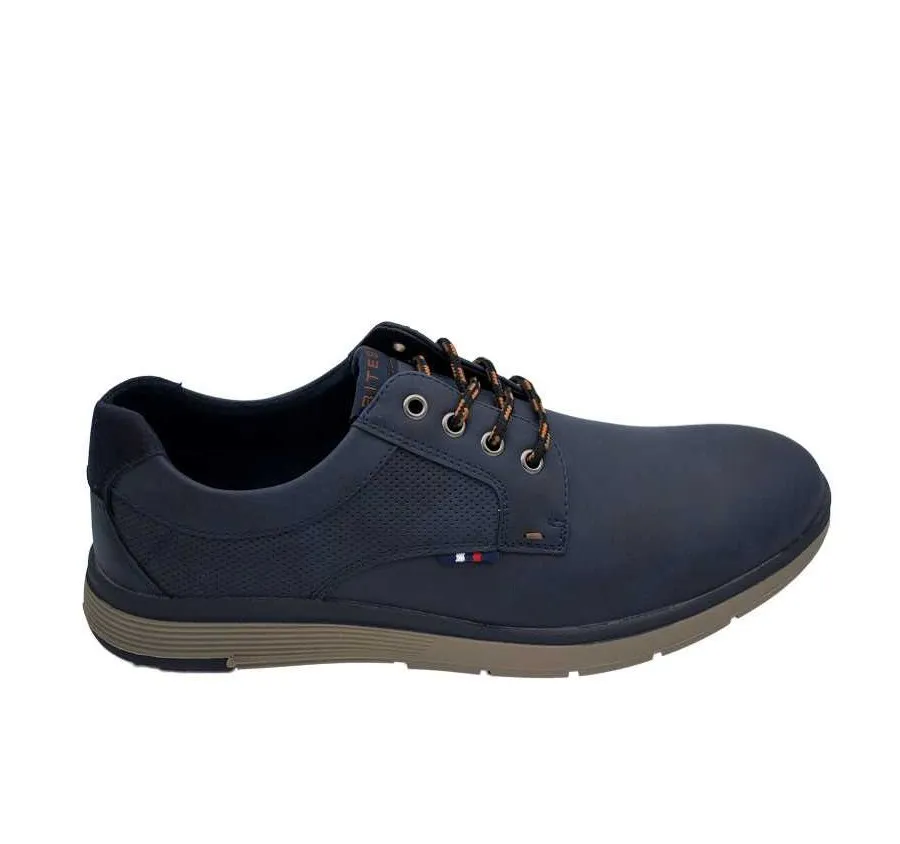 ZAPATO CABALLERO PLANTILLA MEMORY FOAM CORDÓN  MARINO ADORNO PICADOS