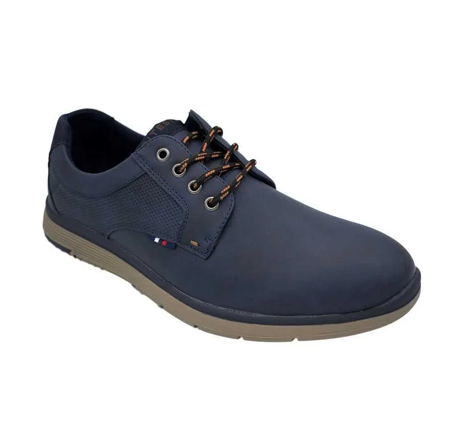 ZAPATO CABALLERO PLANTILLA MEMORY FOAM CORDÓN  MARINO ADORNO PICADOS