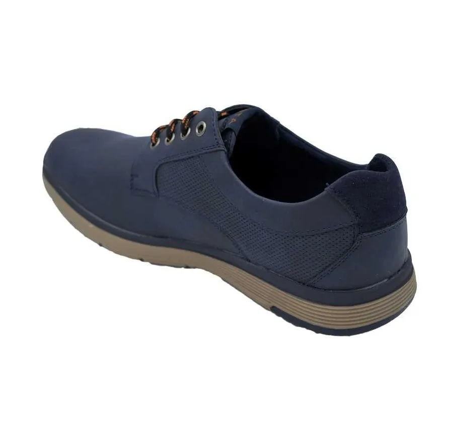 ZAPATO CABALLERO PLANTILLA MEMORY FOAM CORDÓN  MARINO ADORNO PICADOS