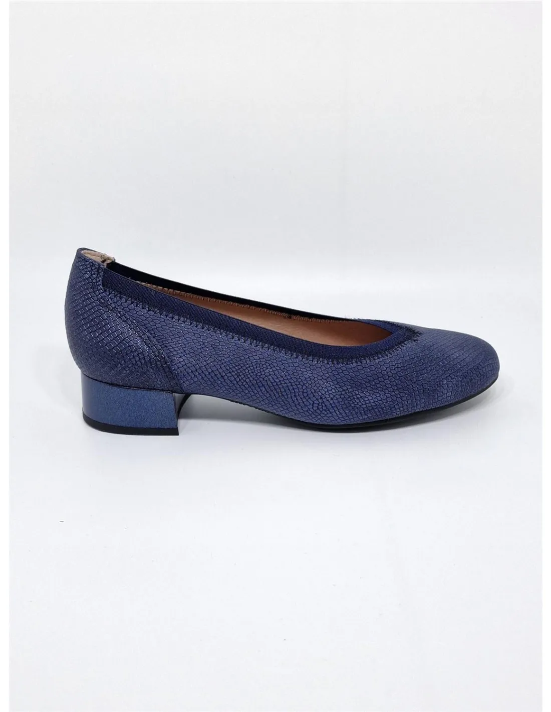 Zapato de mujer Pitillos en azul marino/oro 5710