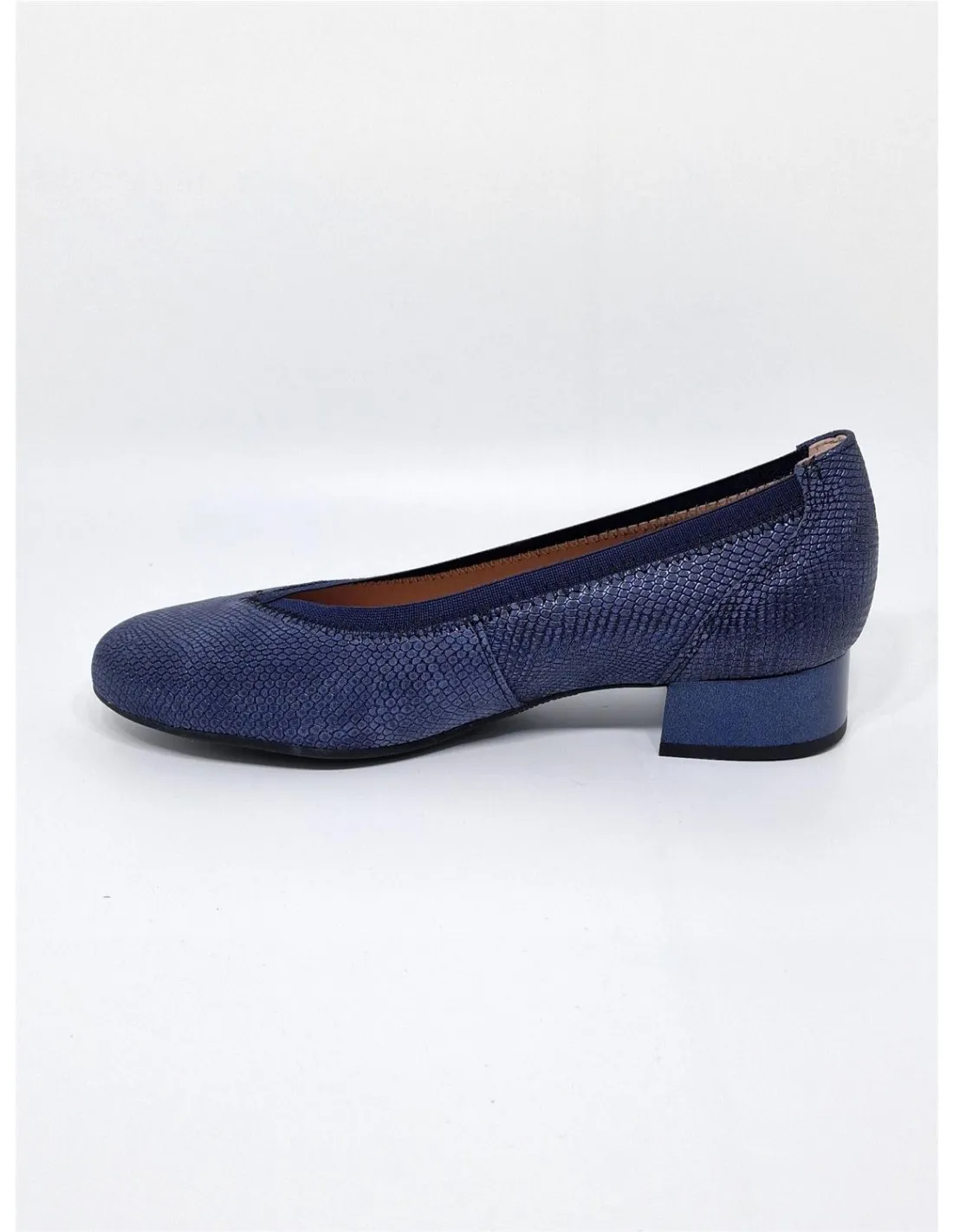 Zapato de mujer Pitillos en azul marino/oro 5710
