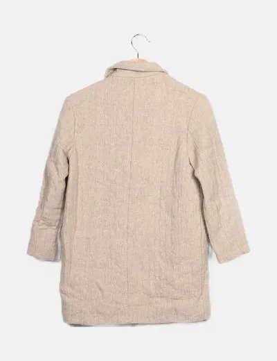 Zara Abrigo básico beige
