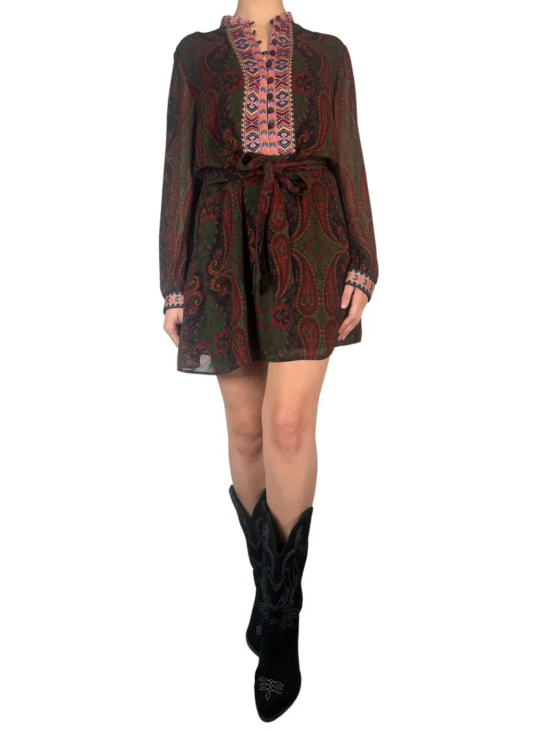 ZARA Vestido Bordado