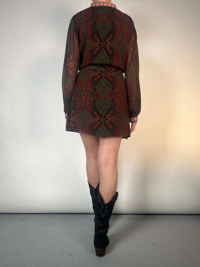 ZARA Vestido Bordado